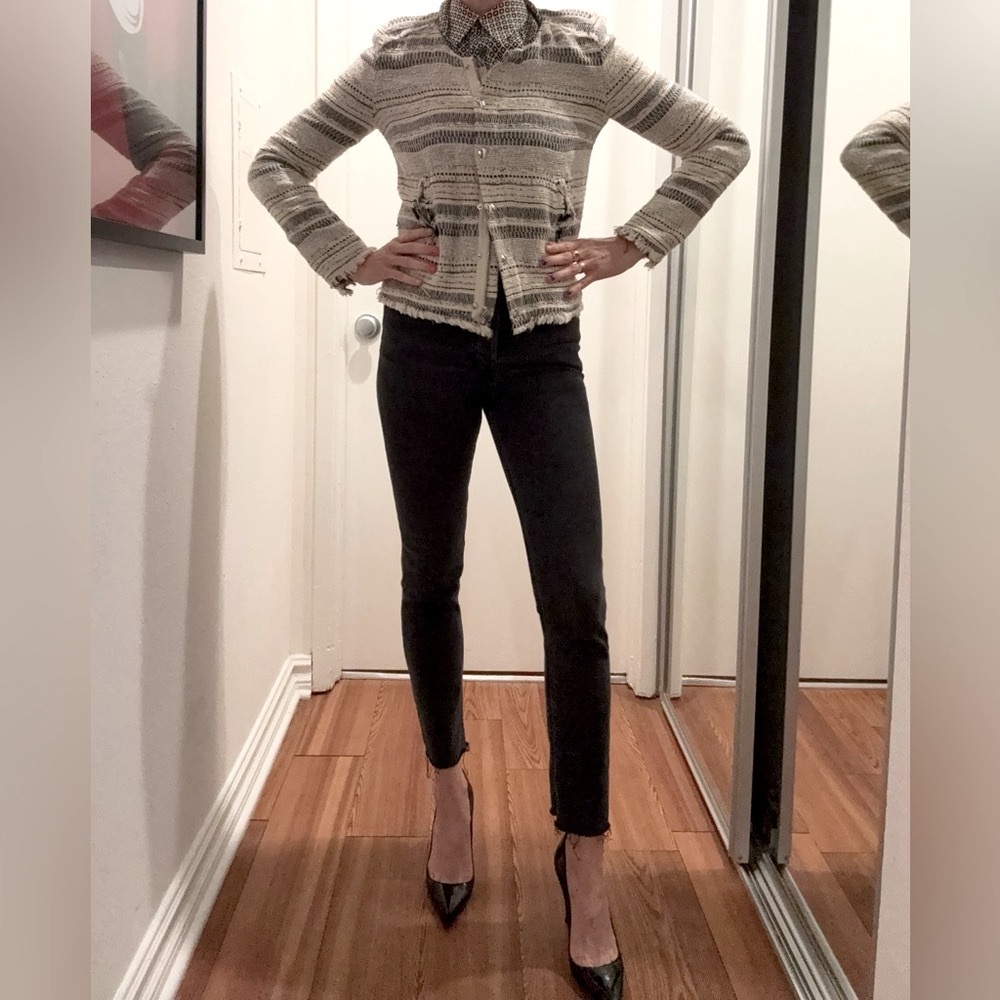 Re/done High-Waisted Black Skinny Jeans